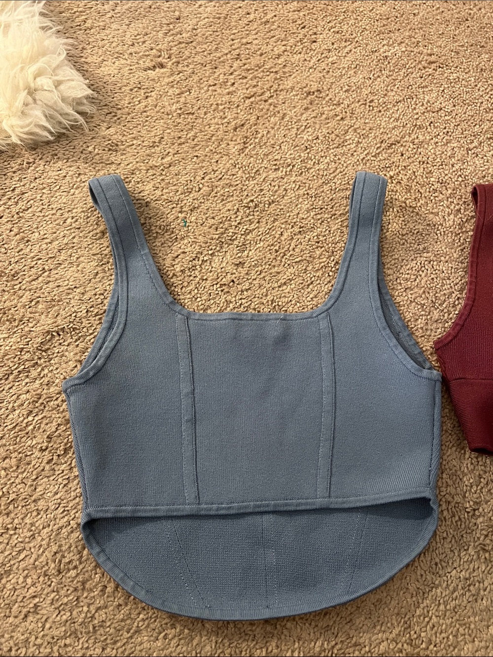aritzia babaton sculpt knit twist tank in small & Sculpt Knit bustier tank m - Picture 6 of 6